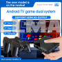 Игровая ТВ-приставка M8 mini 4K на Android TV с встроенным эмулятором ретро-игр и джойстиками